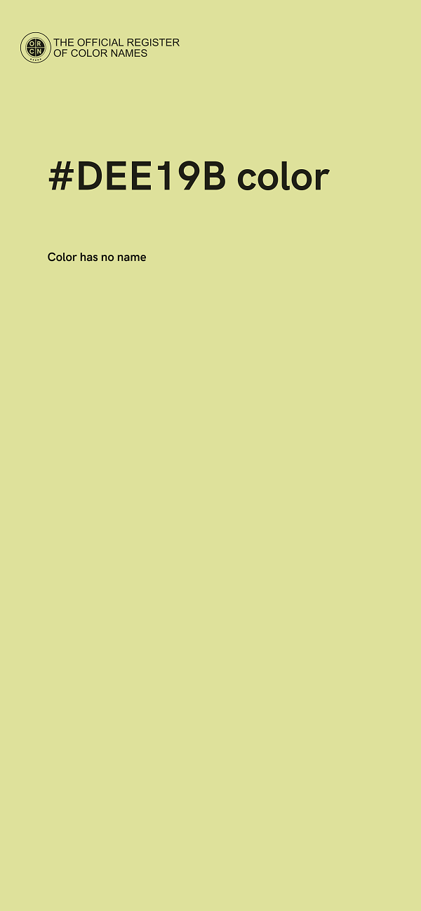 #DEE19B color image