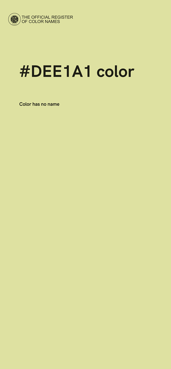 #DEE1A1 color image