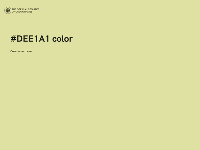 #DEE1A1 color image