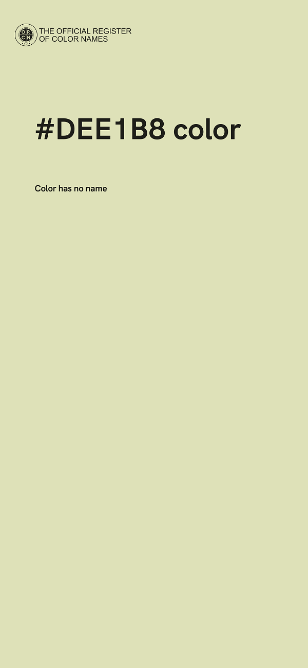 #DEE1B8 color image