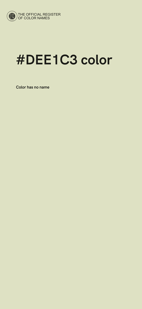 #DEE1C3 color image