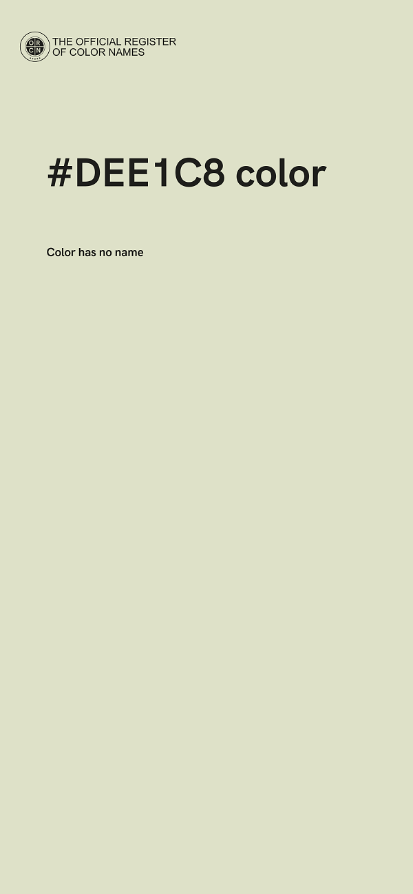 #DEE1C8 color image