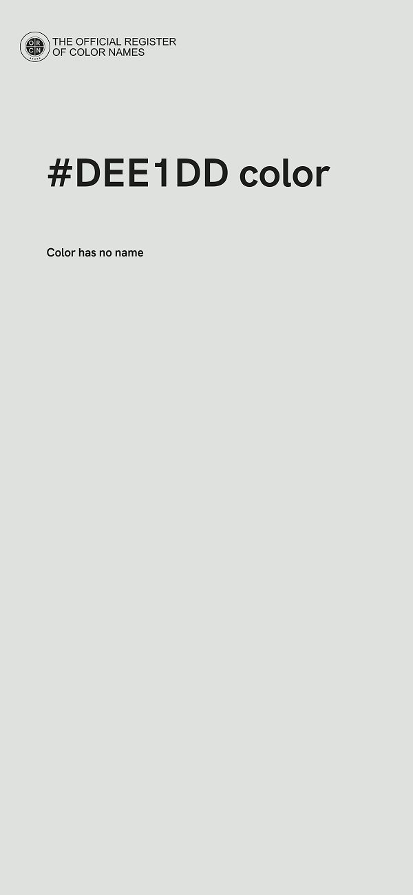 #DEE1DD color image