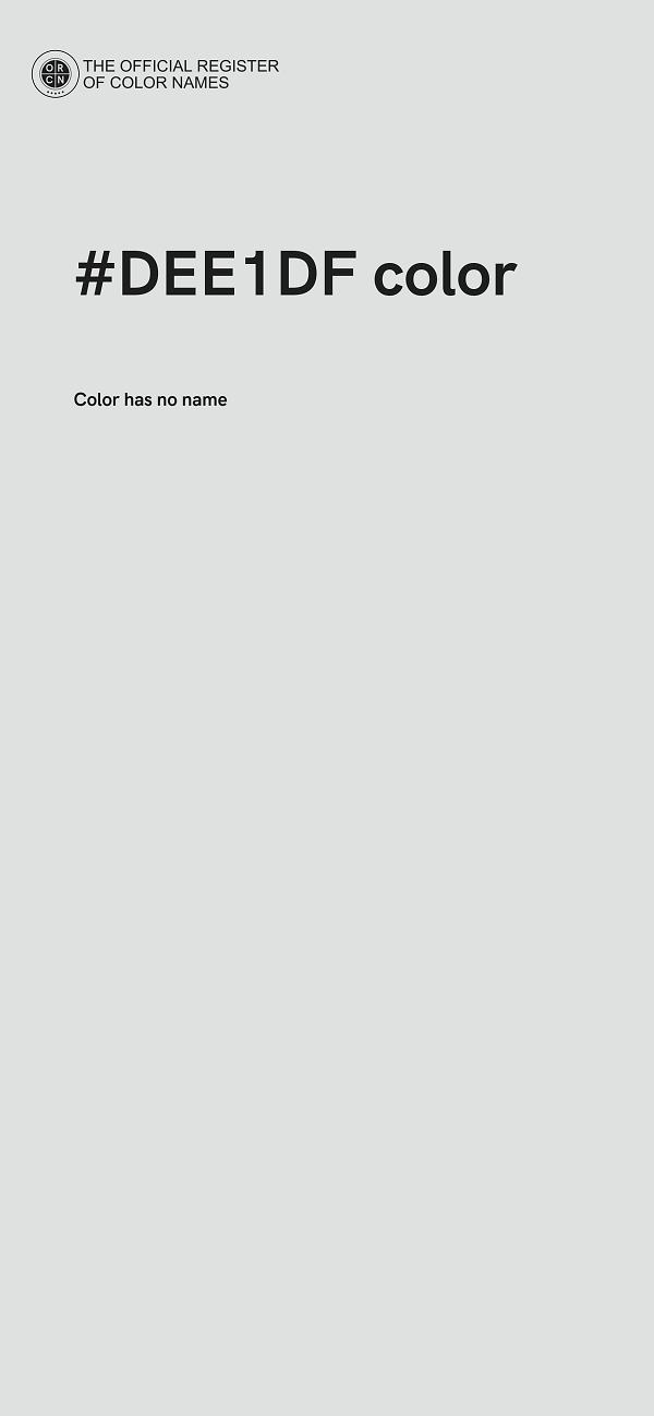 #DEE1DF color image