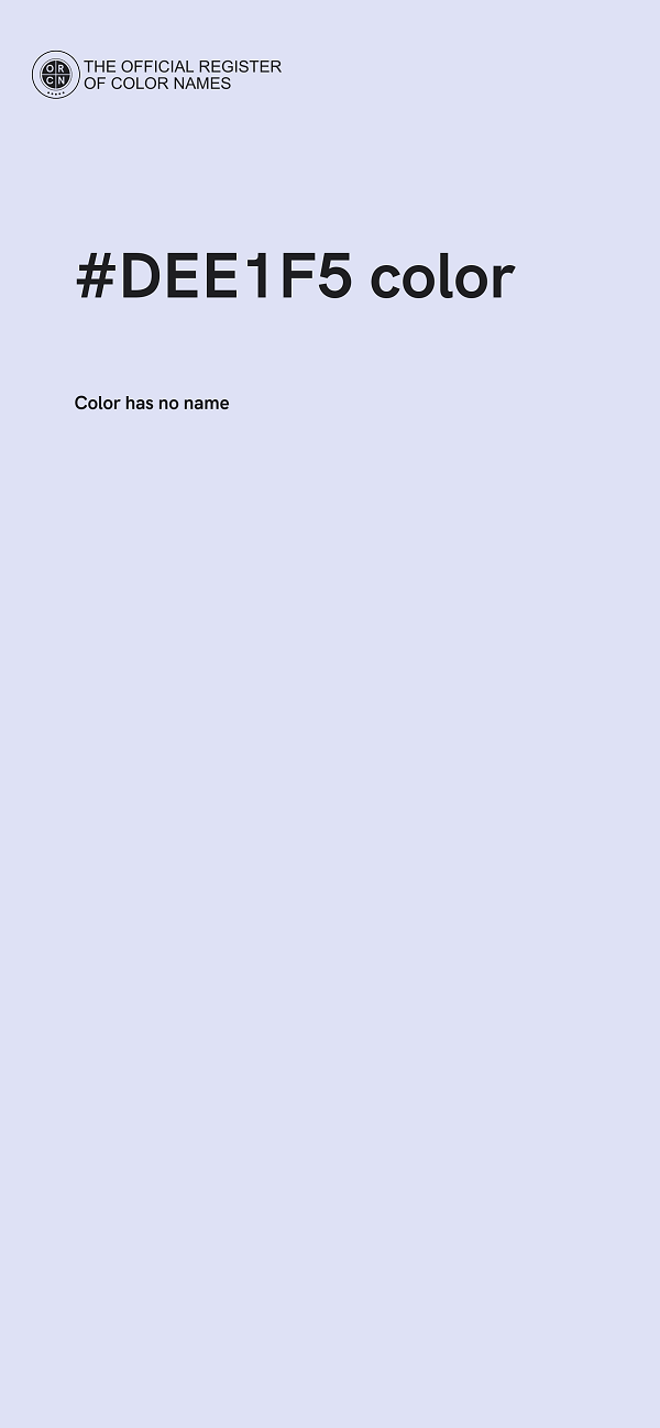 #DEE1F5 color image