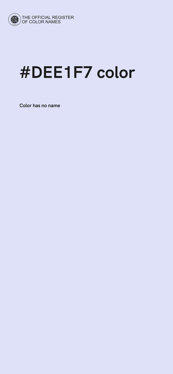 #DEE1F7 color image