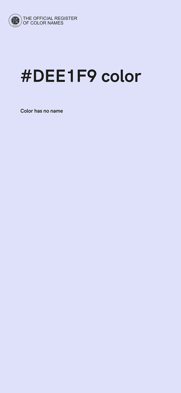 #DEE1F9 color image