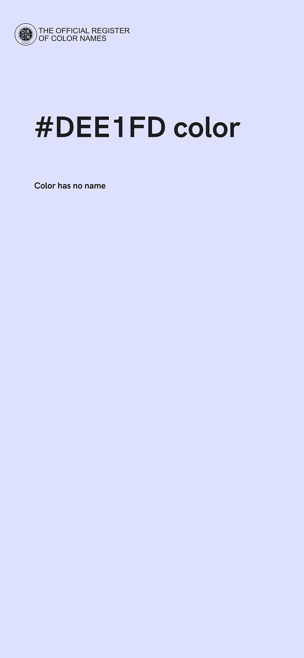 #DEE1FD color image