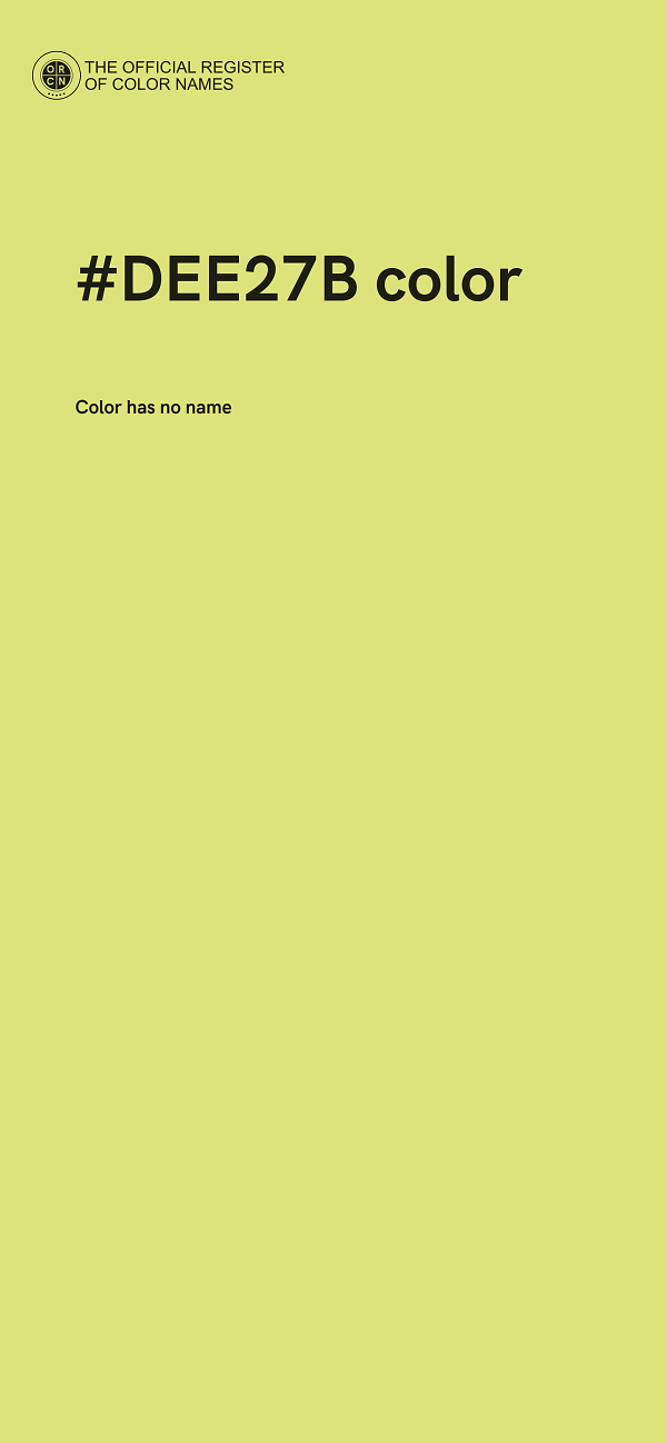 #DEE27B color image