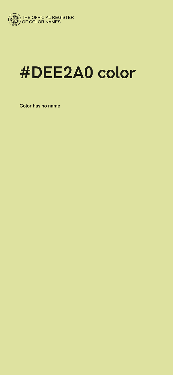 #DEE2A0 color image