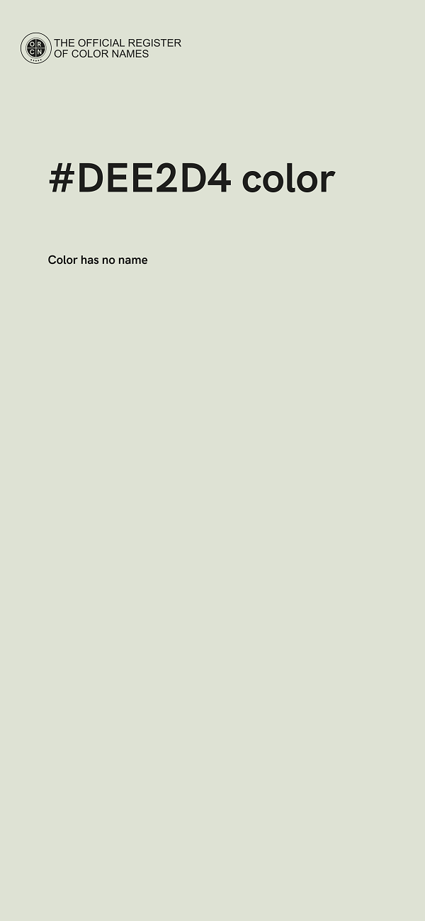 #DEE2D4 color image