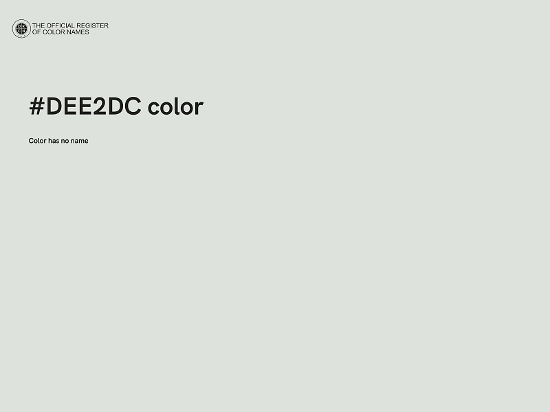 #DEE2DC color image