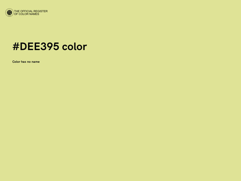 #DEE395 color image