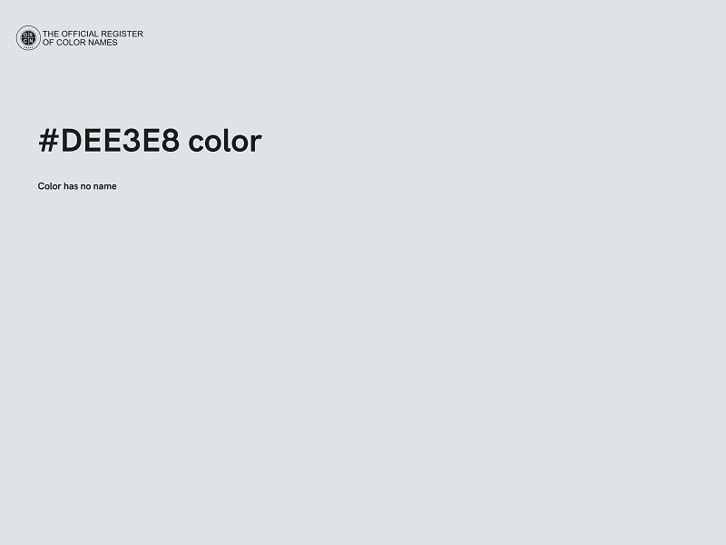 #DEE3E8 color image