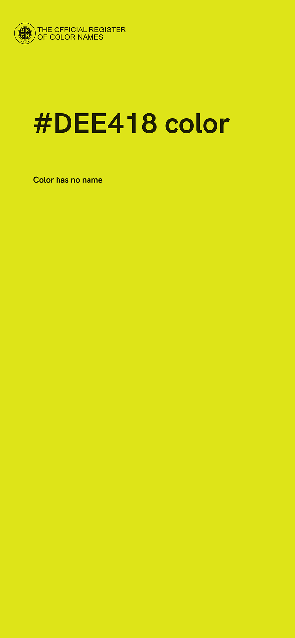 #DEE418 color image