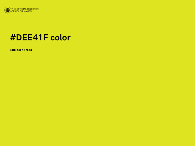 #DEE41F color image