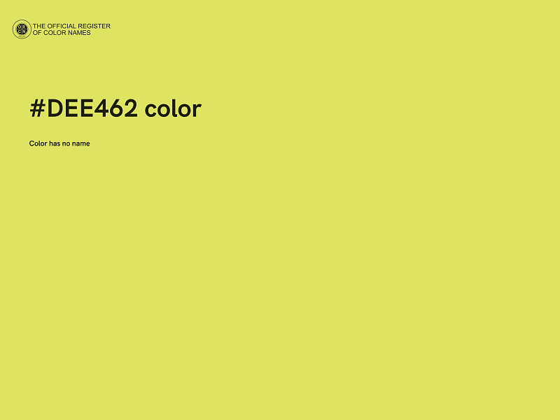 #DEE462 color image