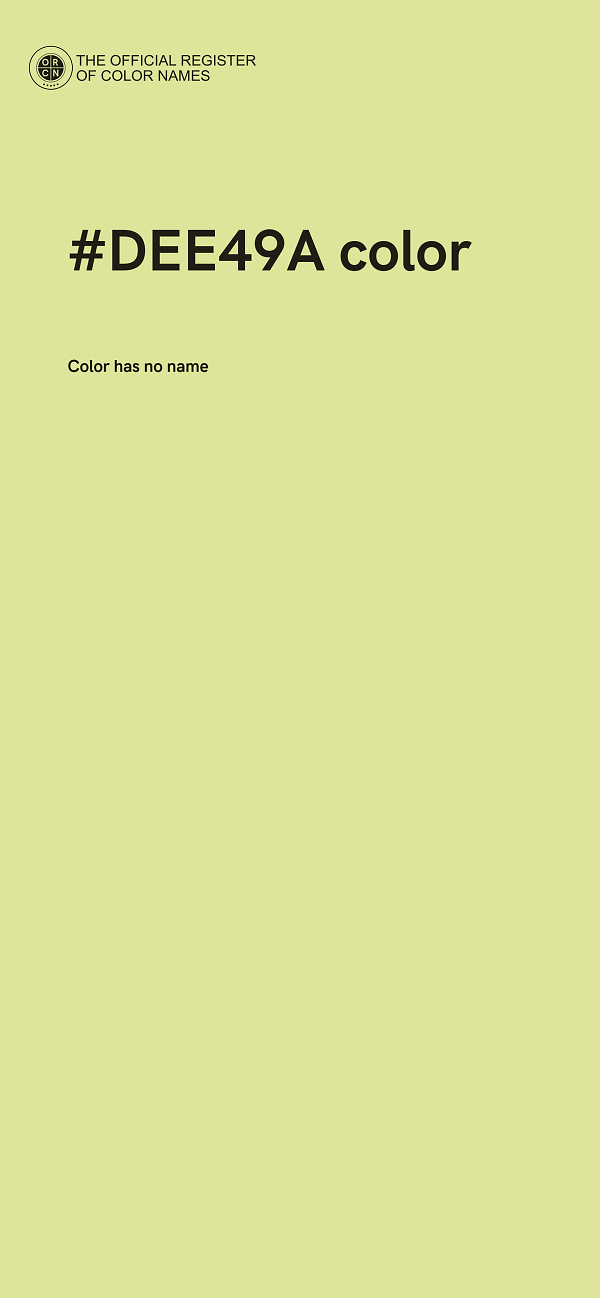#DEE49A color image