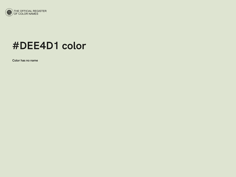 #DEE4D1 color image