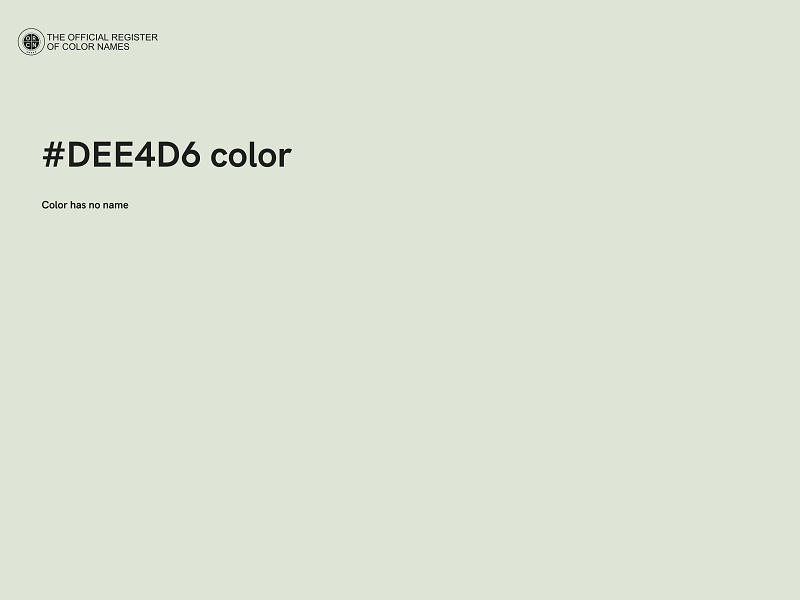 #DEE4D6 color image