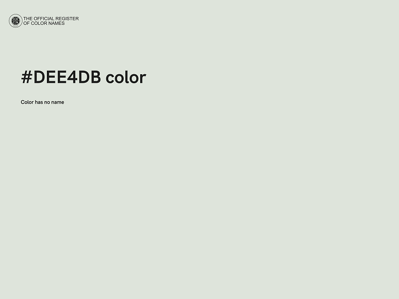 #DEE4DB color image