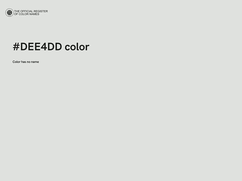 #DEE4DD color image