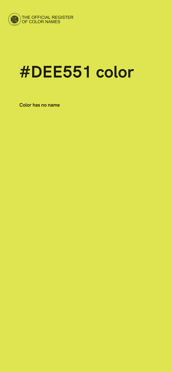 #DEE551 color image