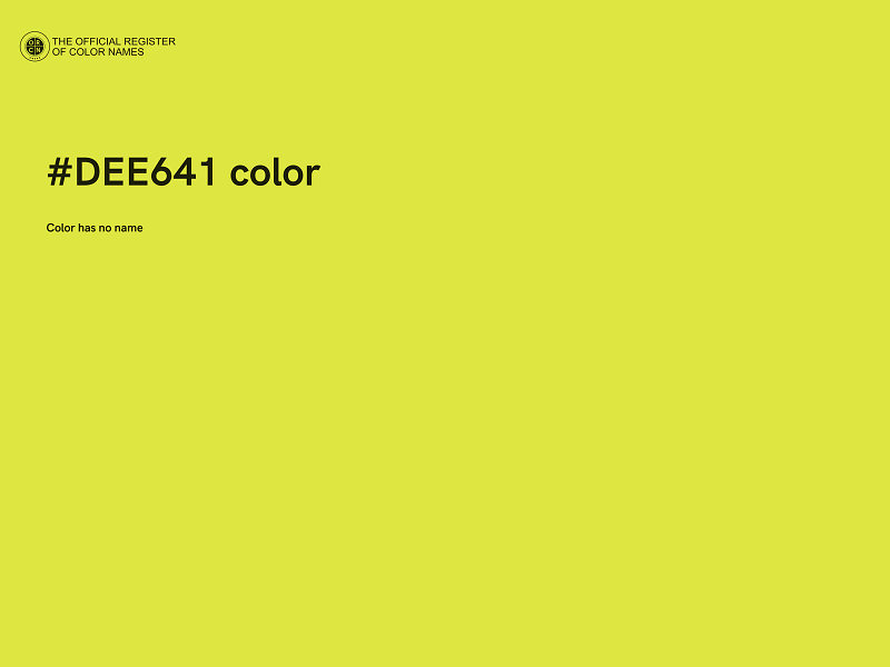 #DEE641 color image