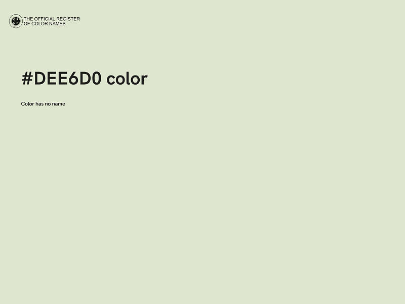 #DEE6D0 color image