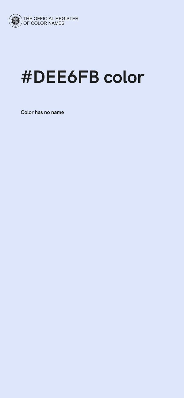 #DEE6FB color image