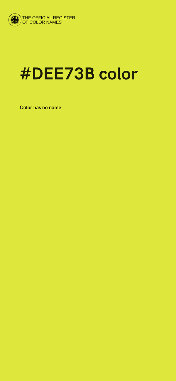 #DEE73B color image