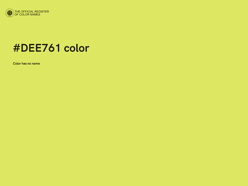 #DEE761 color image