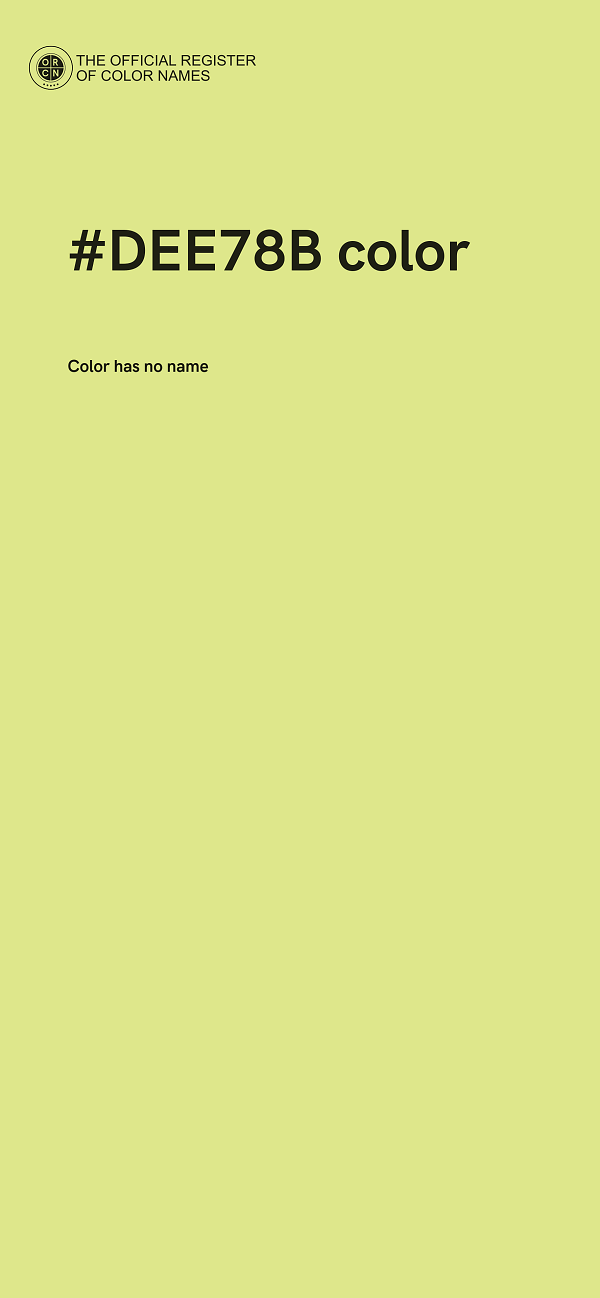 #DEE78B color image