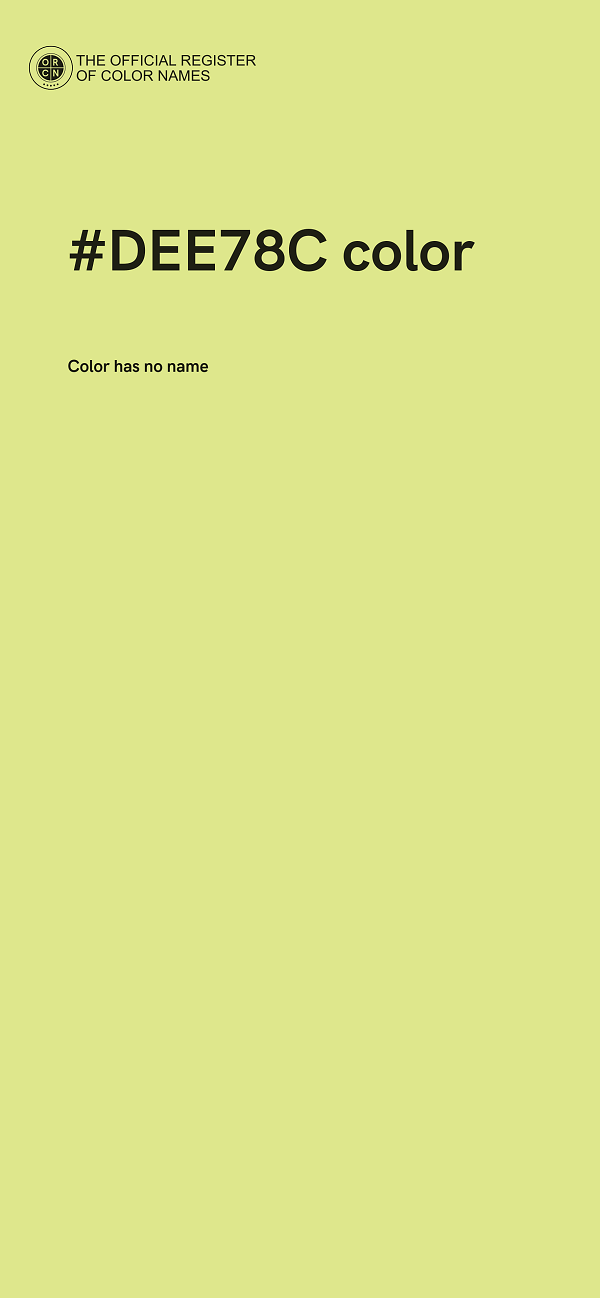 #DEE78C color image