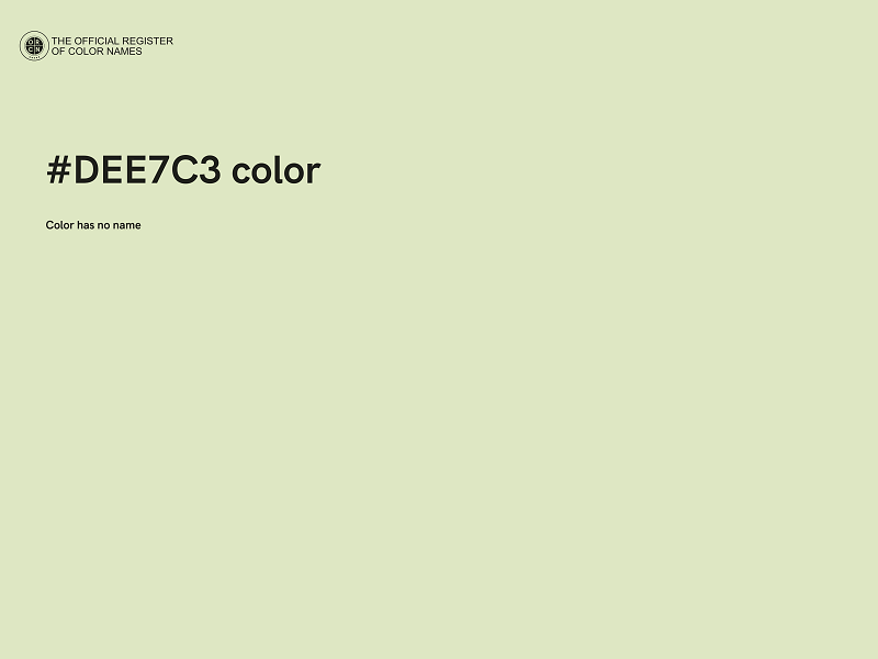 #DEE7C3 color image