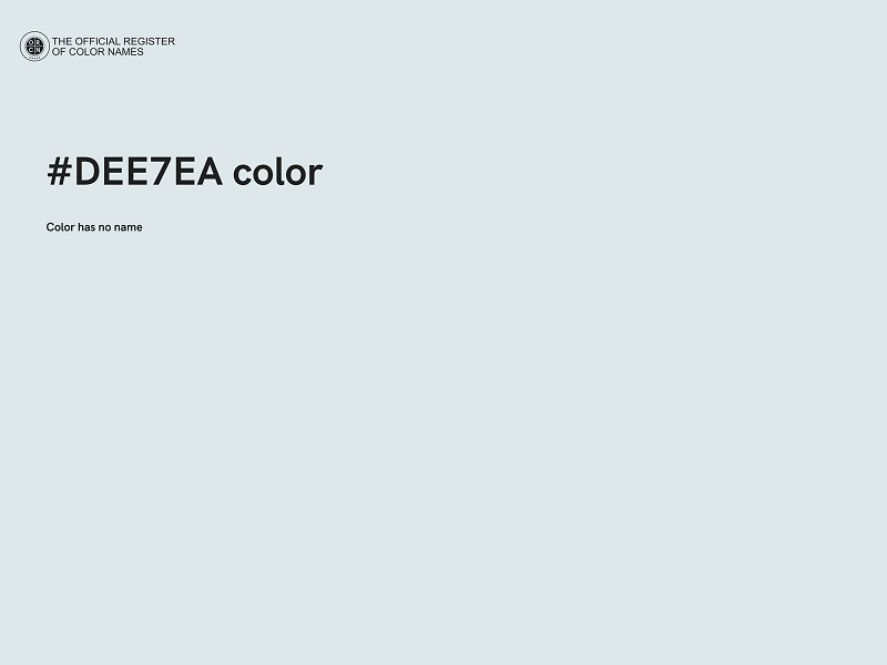 #DEE7EA color image