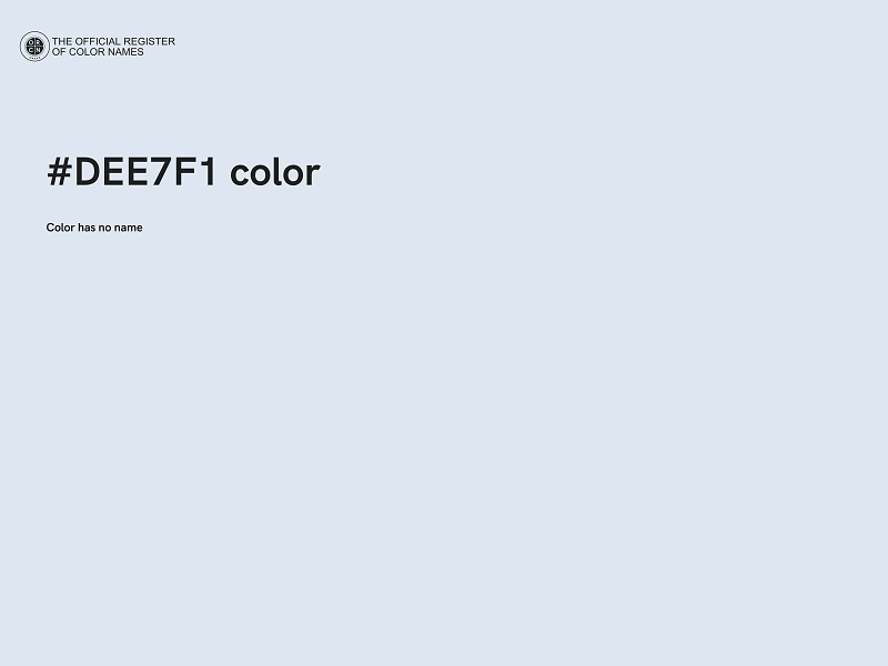 #DEE7F1 color image