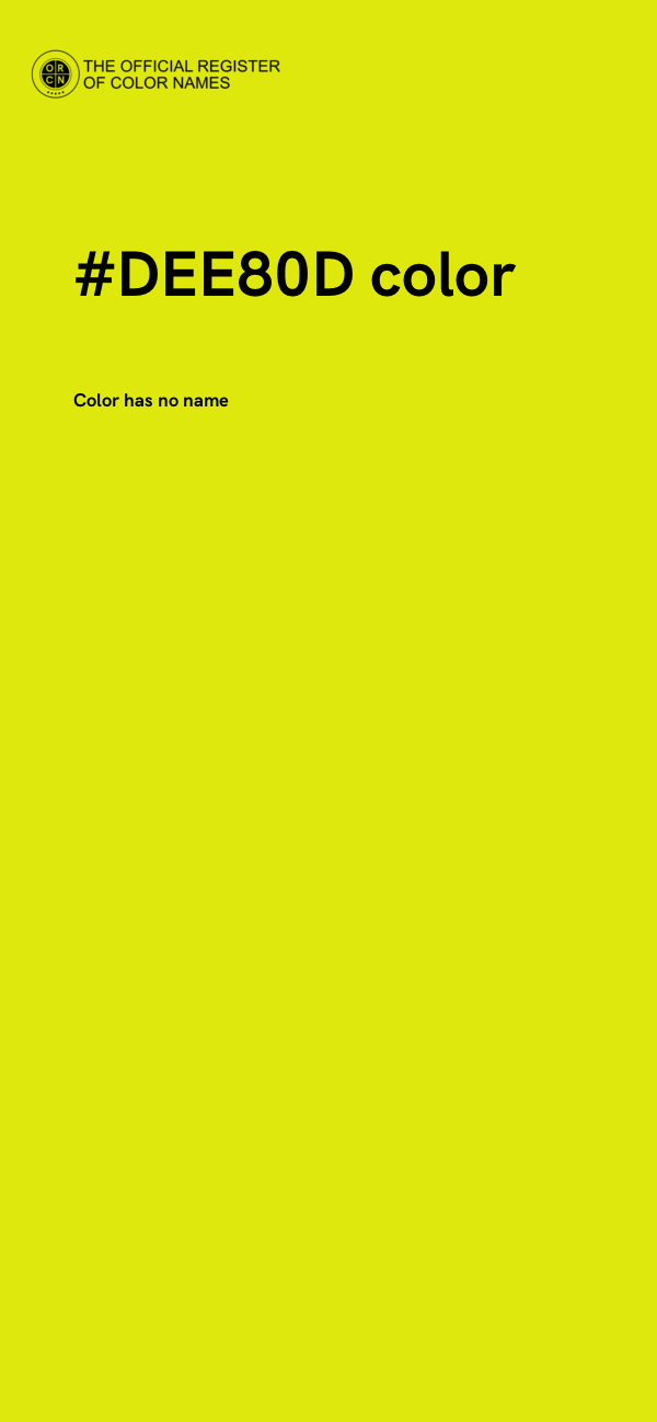 #DEE80D color image