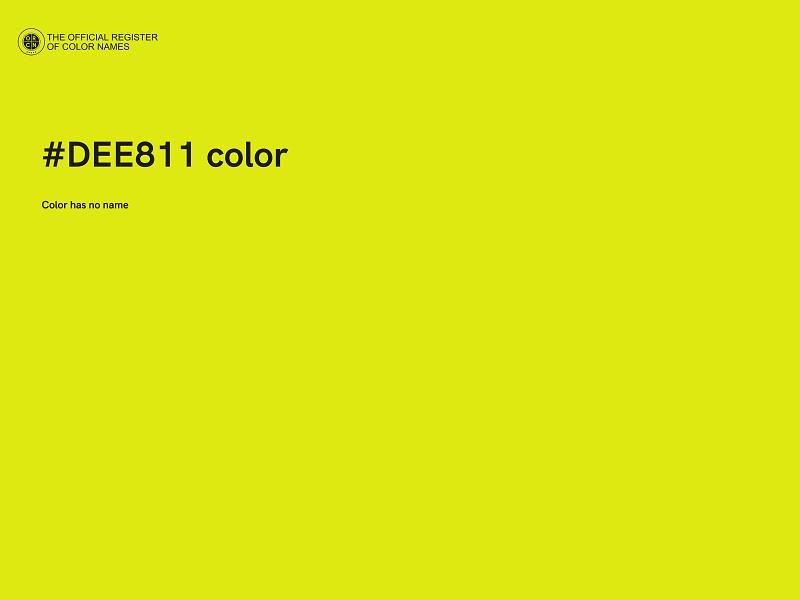 #DEE811 color image