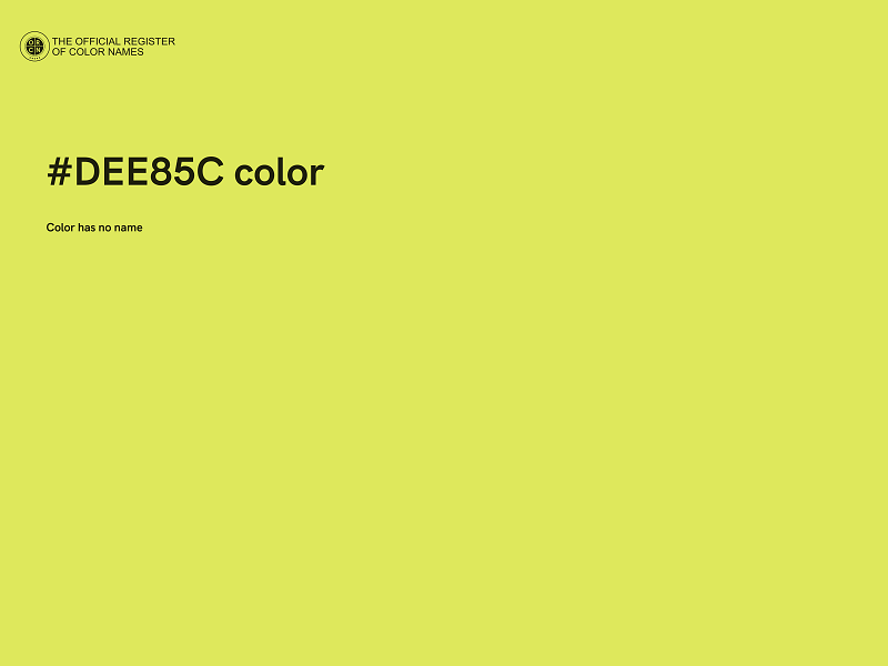 #DEE85C color image