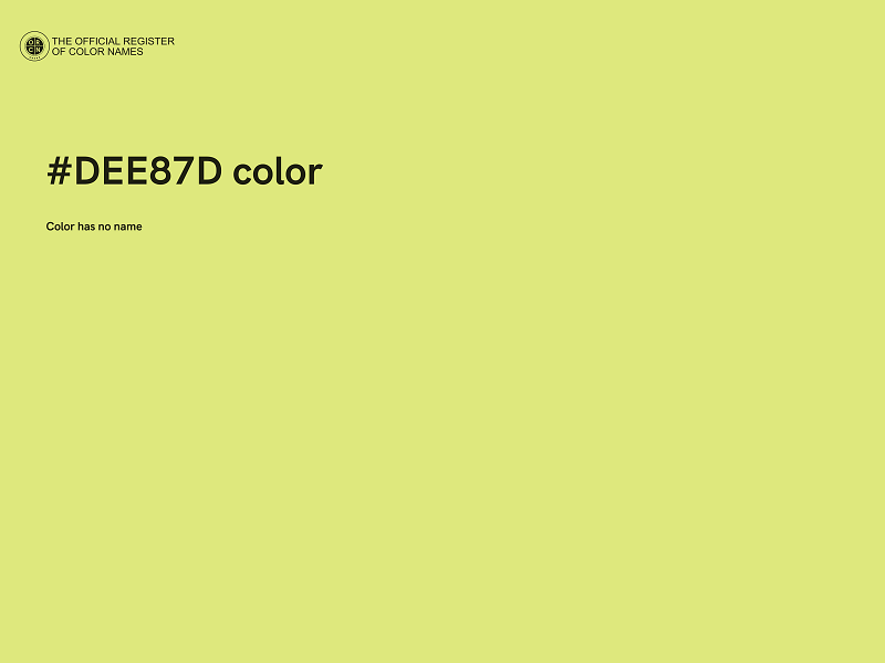 #DEE87D color image
