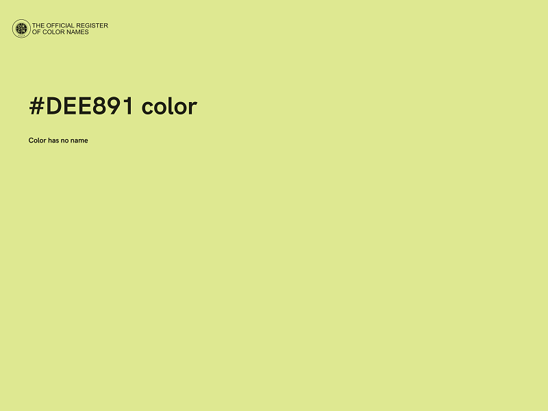 #DEE891 color image