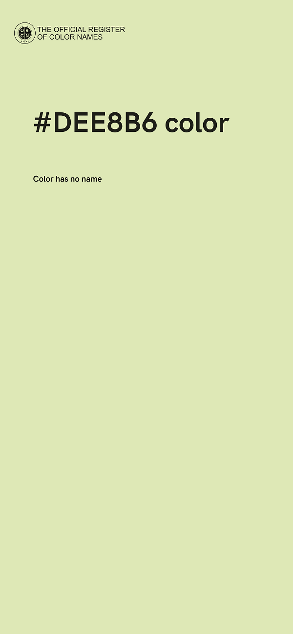 #DEE8B6 color image