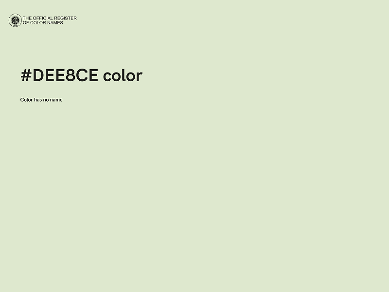 #DEE8CE color image