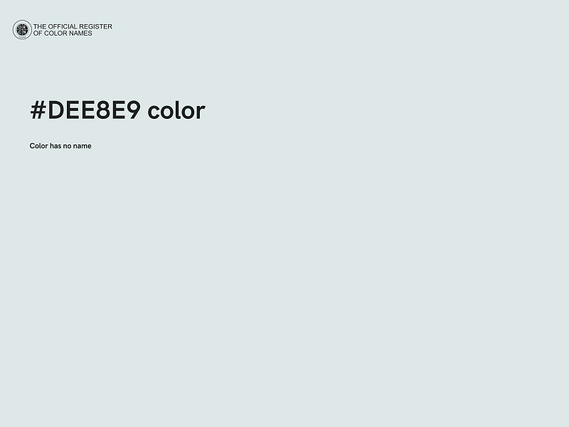 #DEE8E9 color image