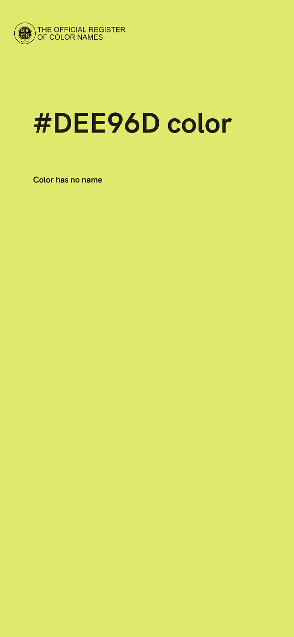 #DEE96D color image