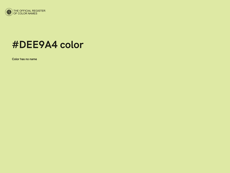 #DEE9A4 color image