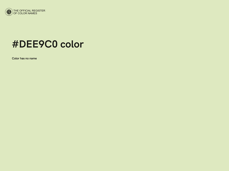 #DEE9C0 color image