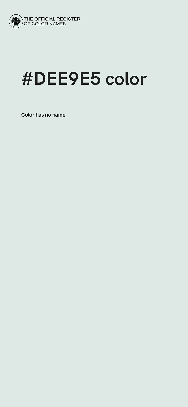 #DEE9E5 color image
