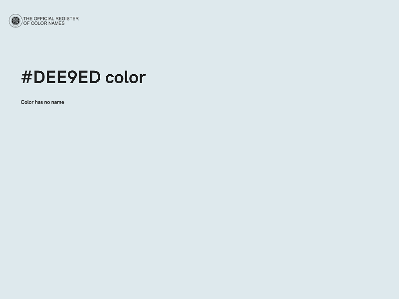 #DEE9ED color image